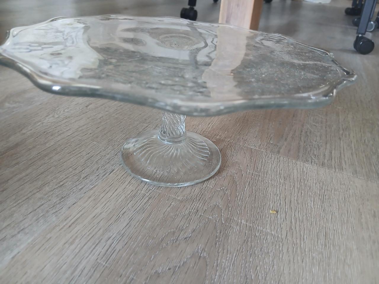 Glazen decoratie plateau