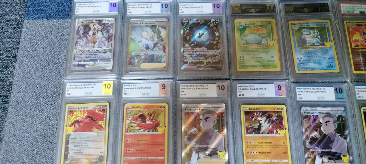 Pokemon slabs graded kaarten