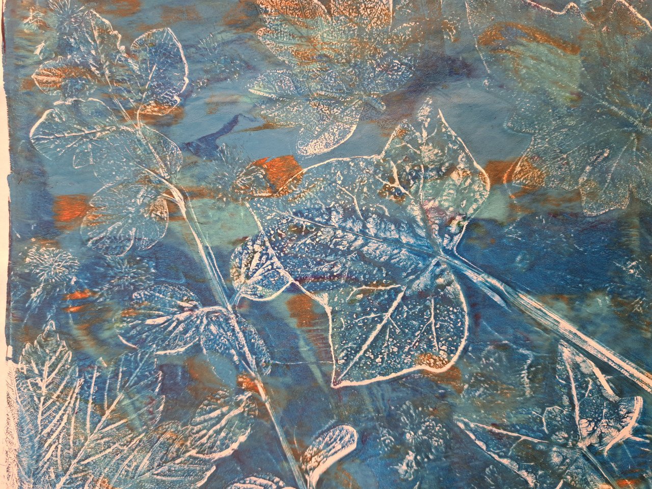 Workshop Botanisch printen op de gelplaat 17 oktober