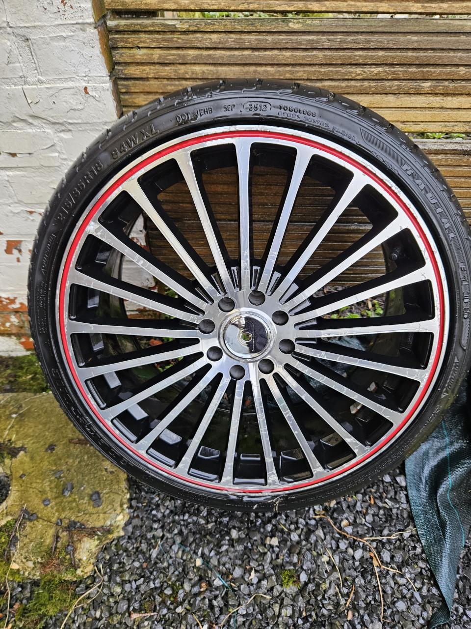 18 inch multisteek set met banden