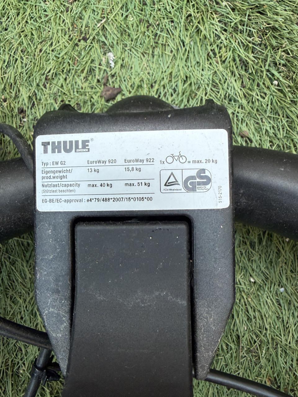 Thule EW G2 Euroway 920 kantelbare fietsendrager.