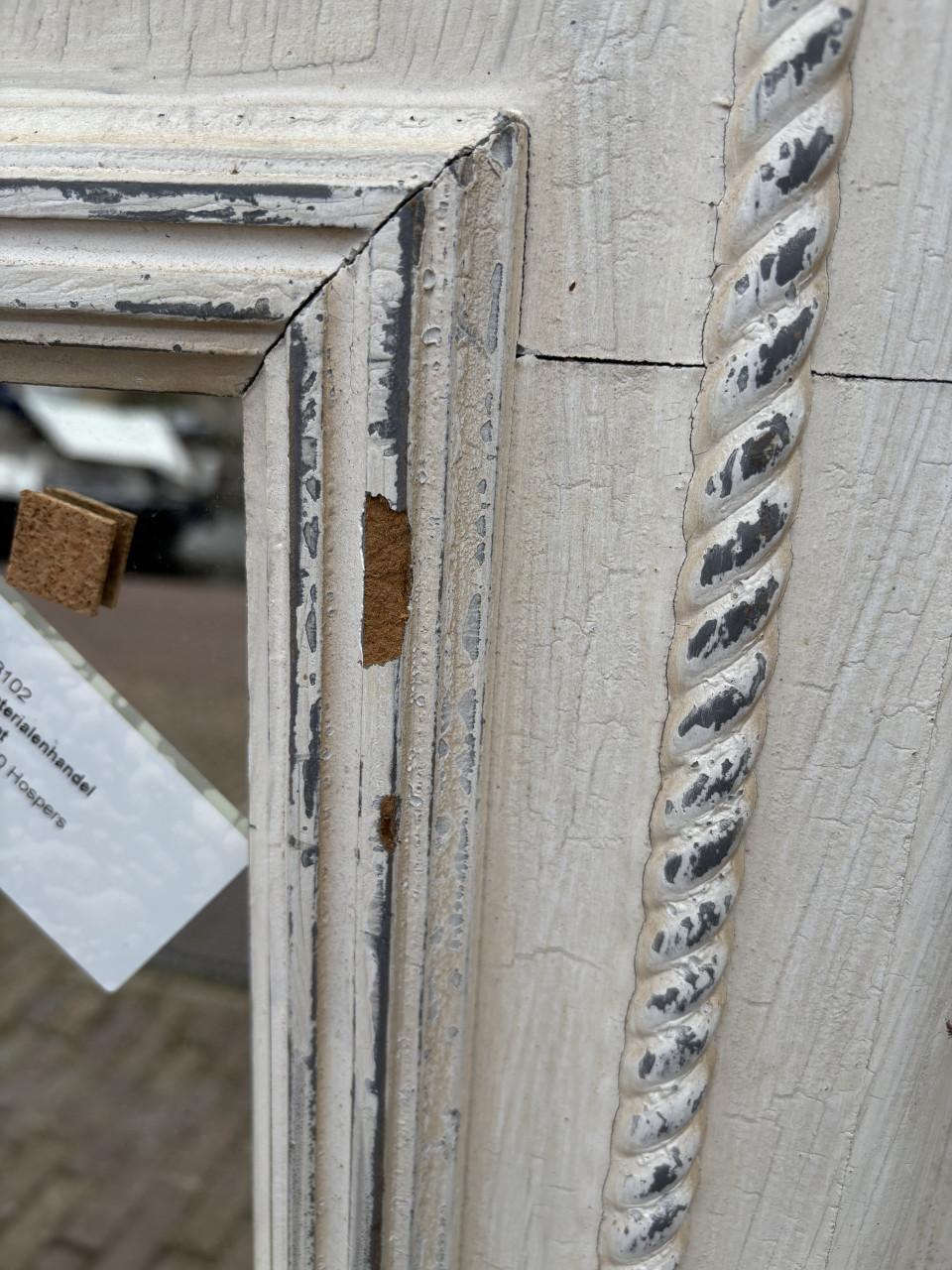 Brocante wandpaneel met nieuwe spiegel
