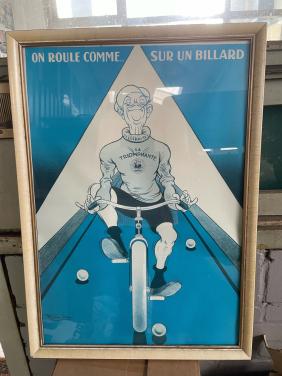 Oude poster uit garage verzameling