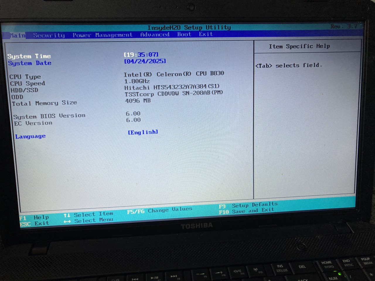 Toshiba Laptop