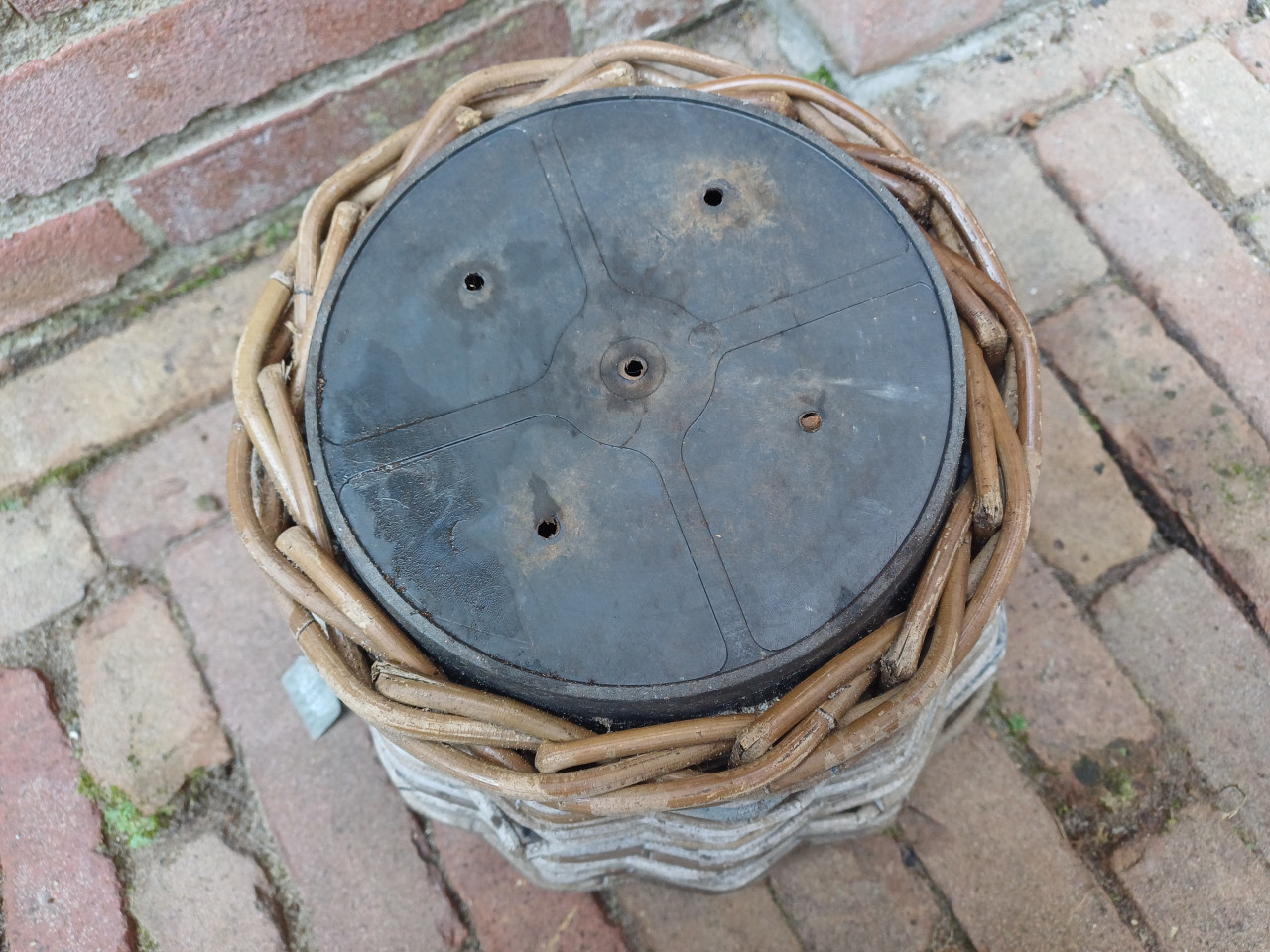 Van der Leeden Drymand ROTAN TERRASMAND met VIOLEN
