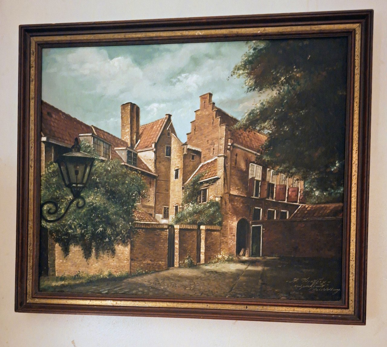 Olieverf schilderij Hendrik Johan Mathey