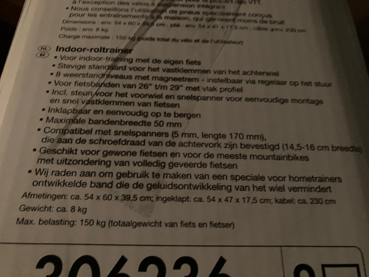 Indoor rollentrainer
