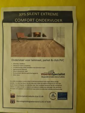 Ondervloer geluiddempend (bieden)