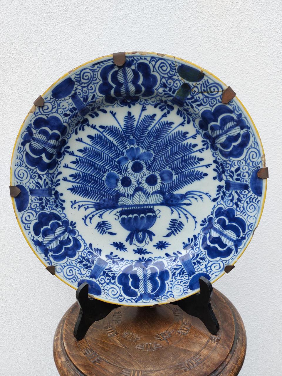 Antiek pauwenbord 18e eeuw