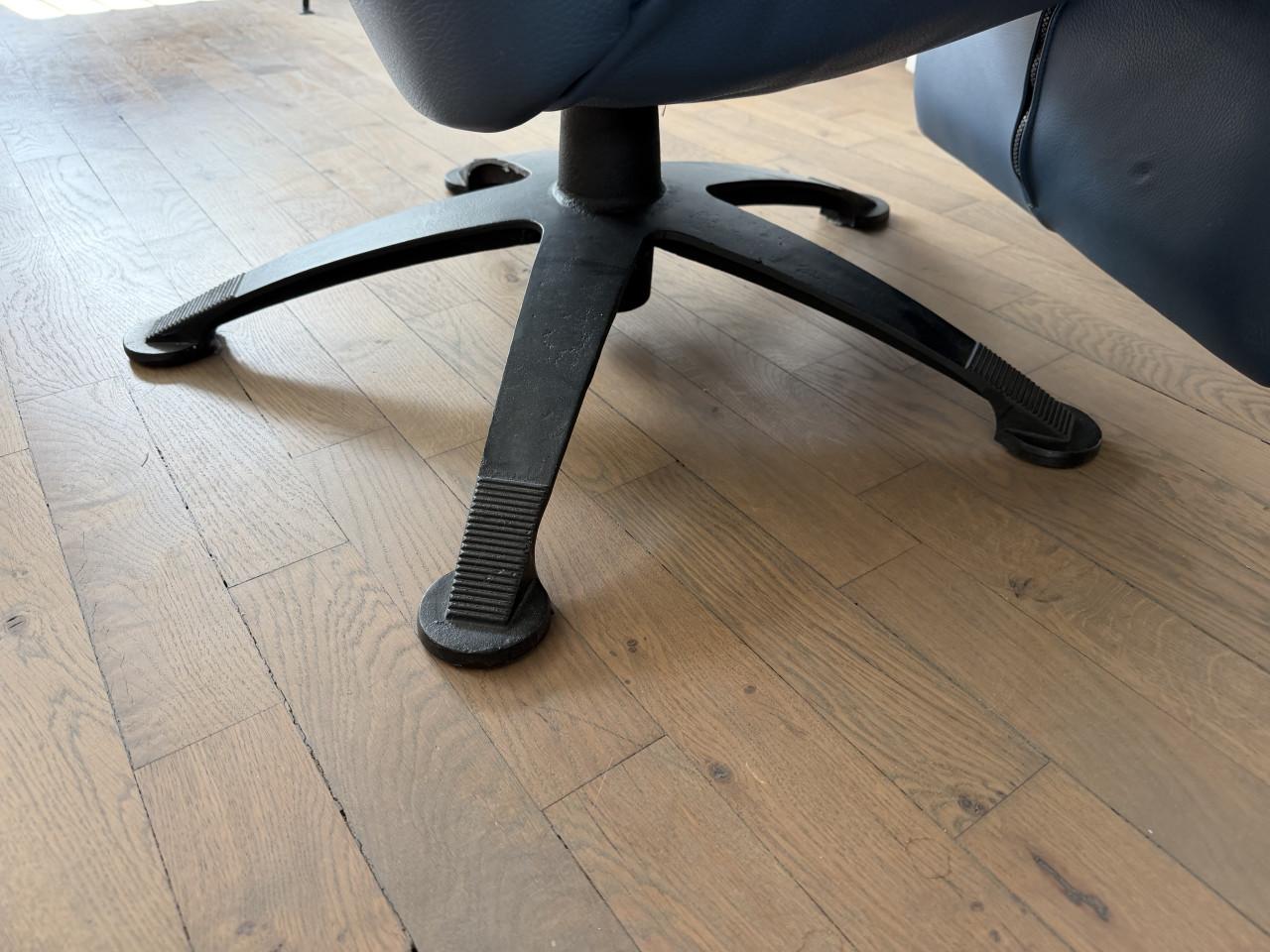 Jori Symphony relax fauteuil in blauw leer