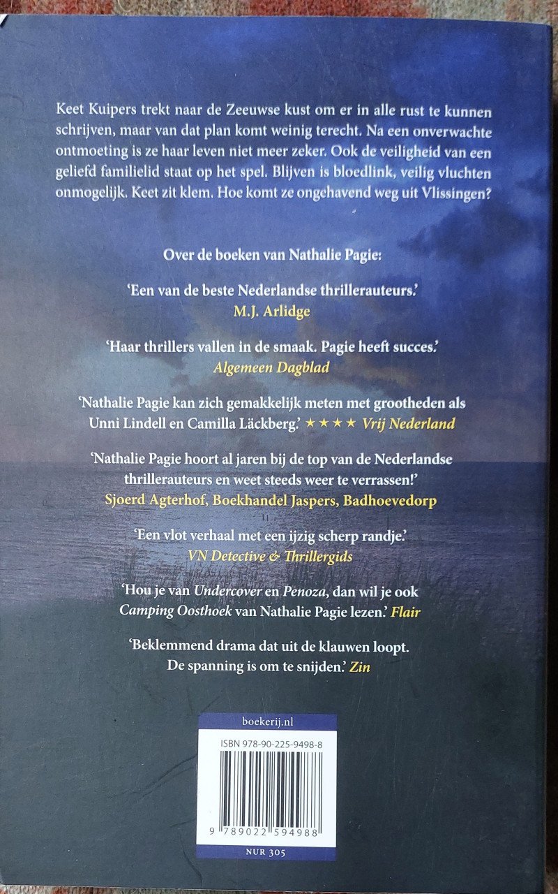 Spannende thriller VLISSINGEN -Nathalie Pagie