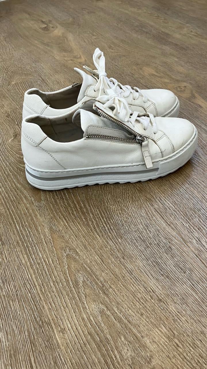 Gabor comfort optifit sneakers -schoenen- met rits maat 38 (5) - kleur wit