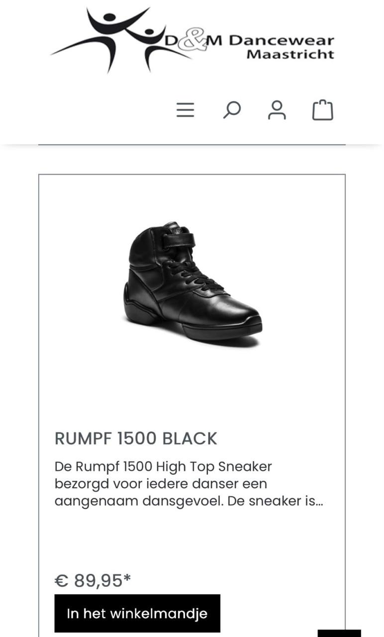 Dansschoenen Rumpf Black 1500