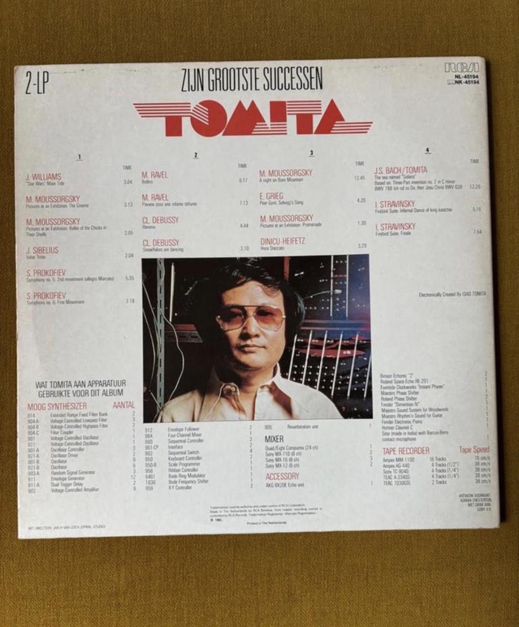 Tomita - Zijn Grootste Successen - dubbel LP