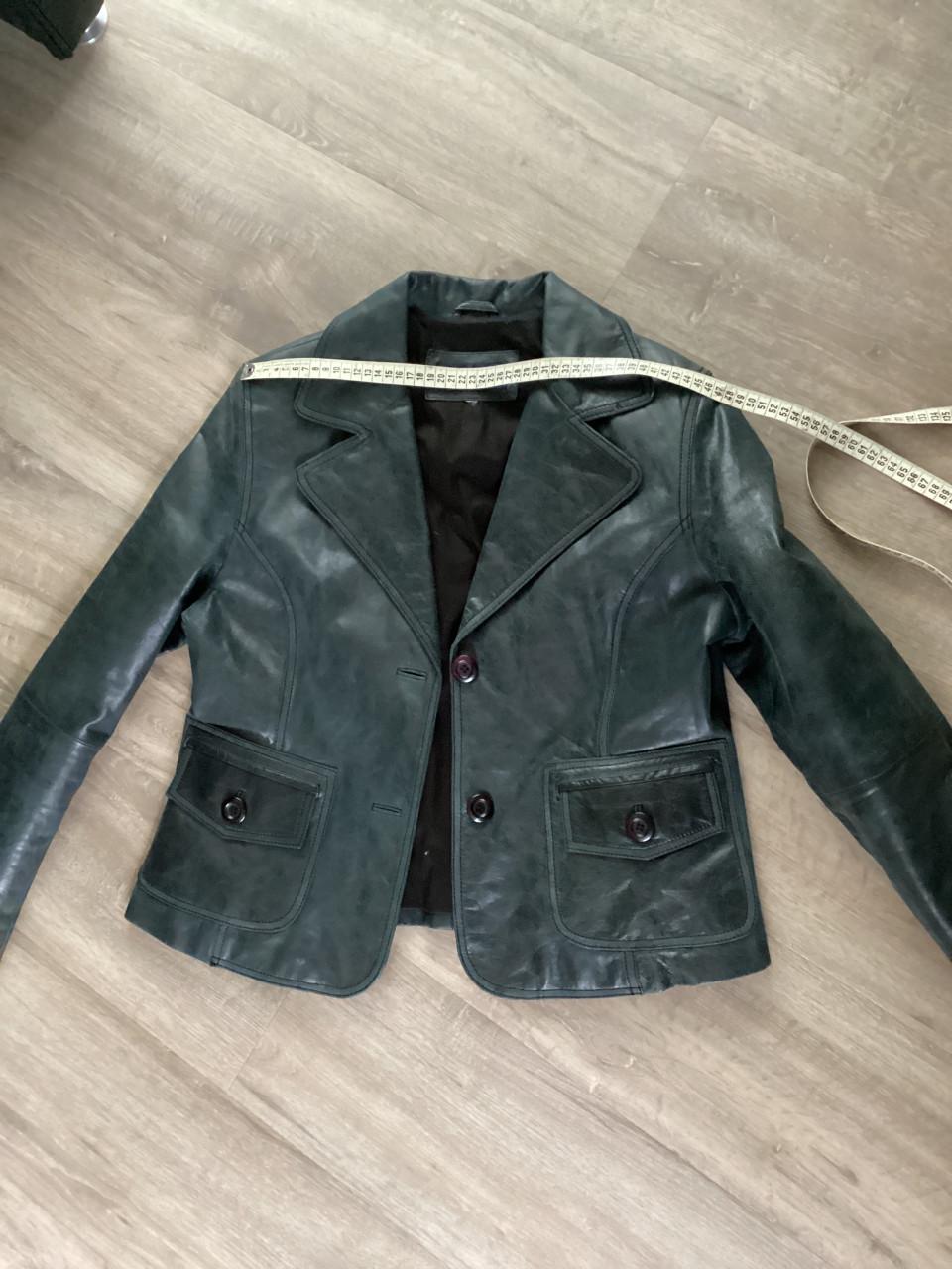 Blazer, leer voor dames