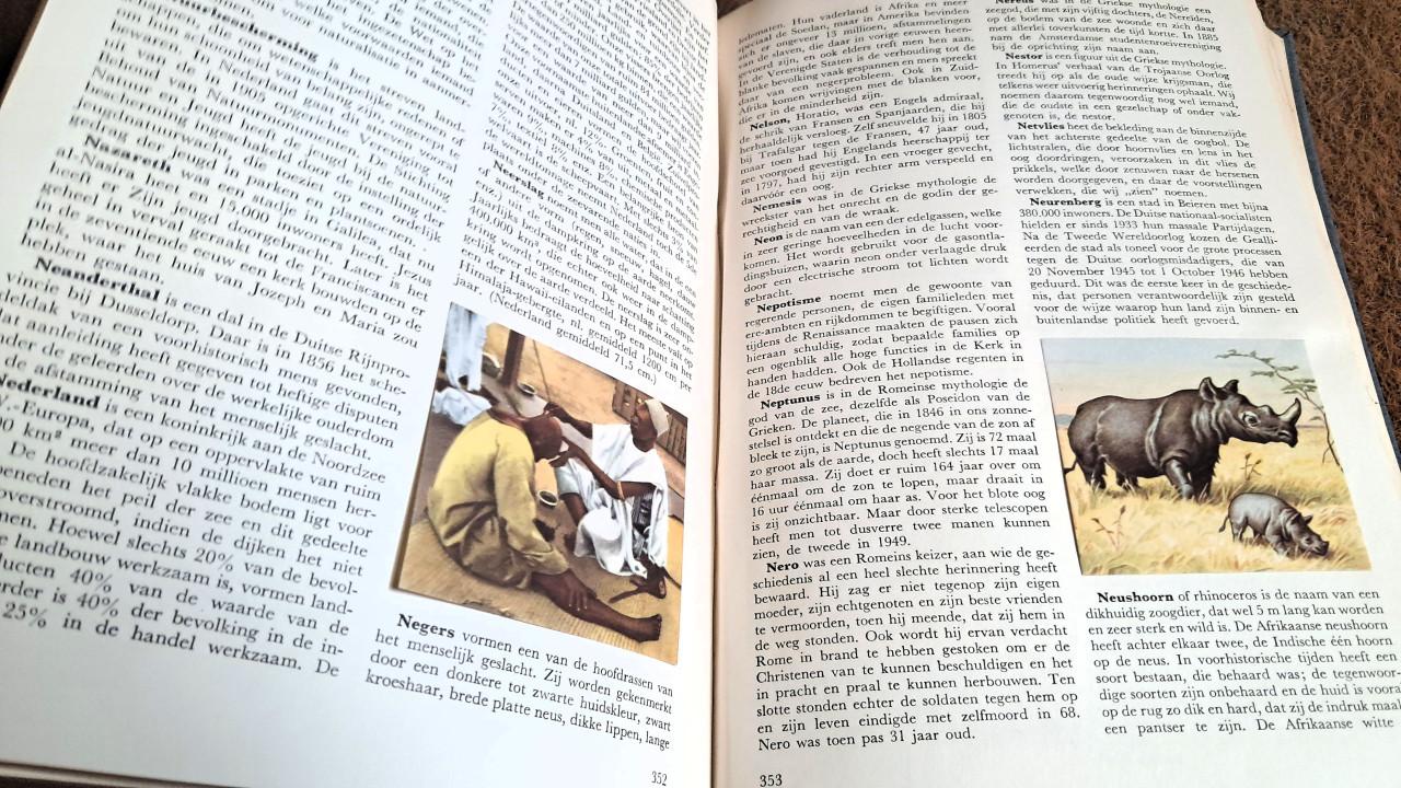 Boek ik weet het Blue Band plaatjes verzamelboek uit 1954