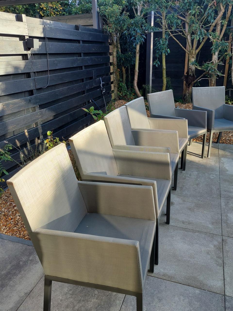 6x LIFE tuinstoelen met all weather kussens
