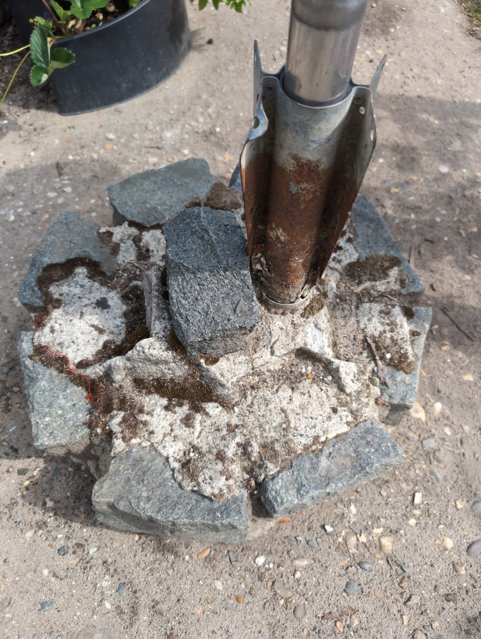 Gratis droogmolen brabantia waspaal met voet grondanker