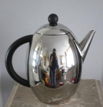 Metalen koffie pot