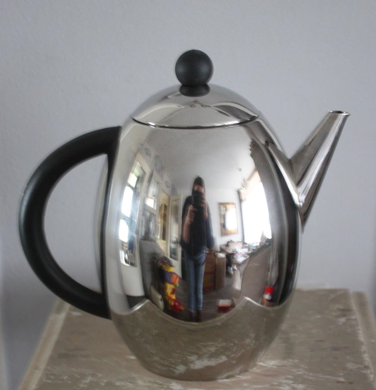 Metalen koffie pot