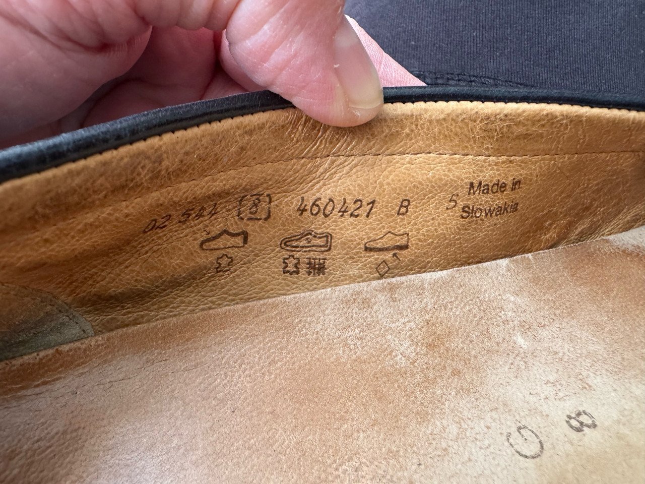 Donkerblauwe leren mocassins van Gabor in maat 42 (8) G
