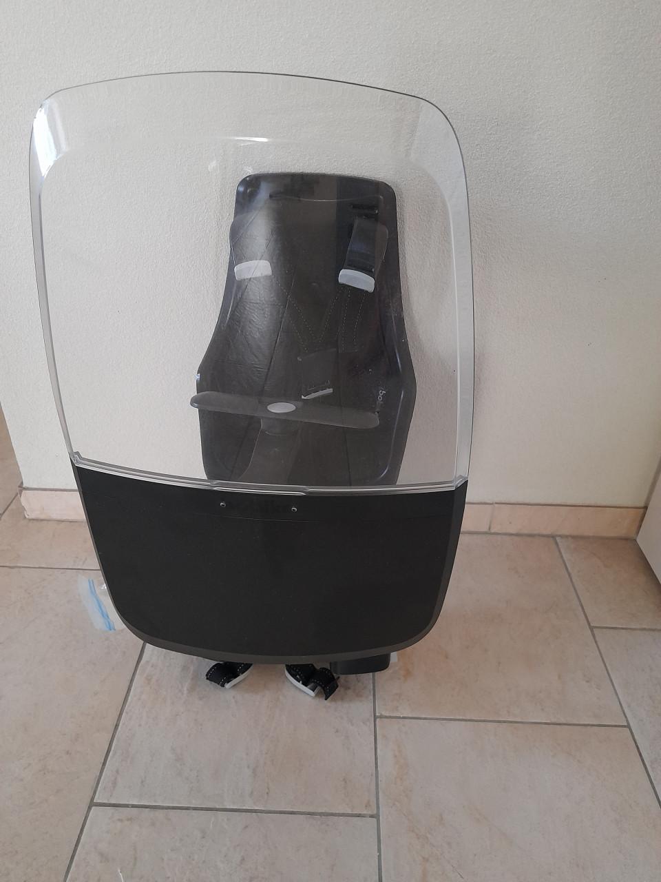 Bobike Mini Exclusive Fietsstoeltje met Kussenset - Urban Zwart (i.g.st.)