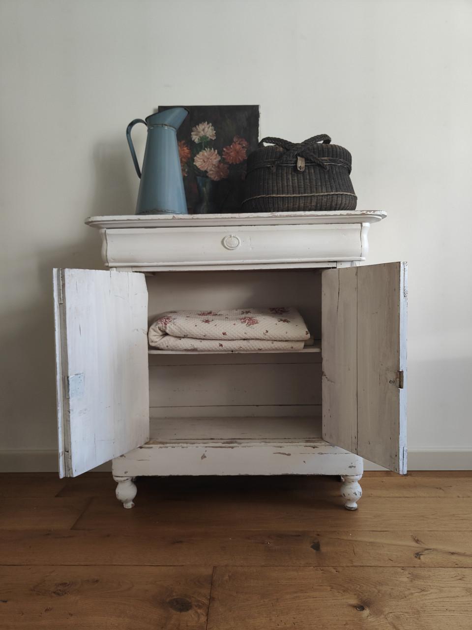 Brocante biedermeier kast