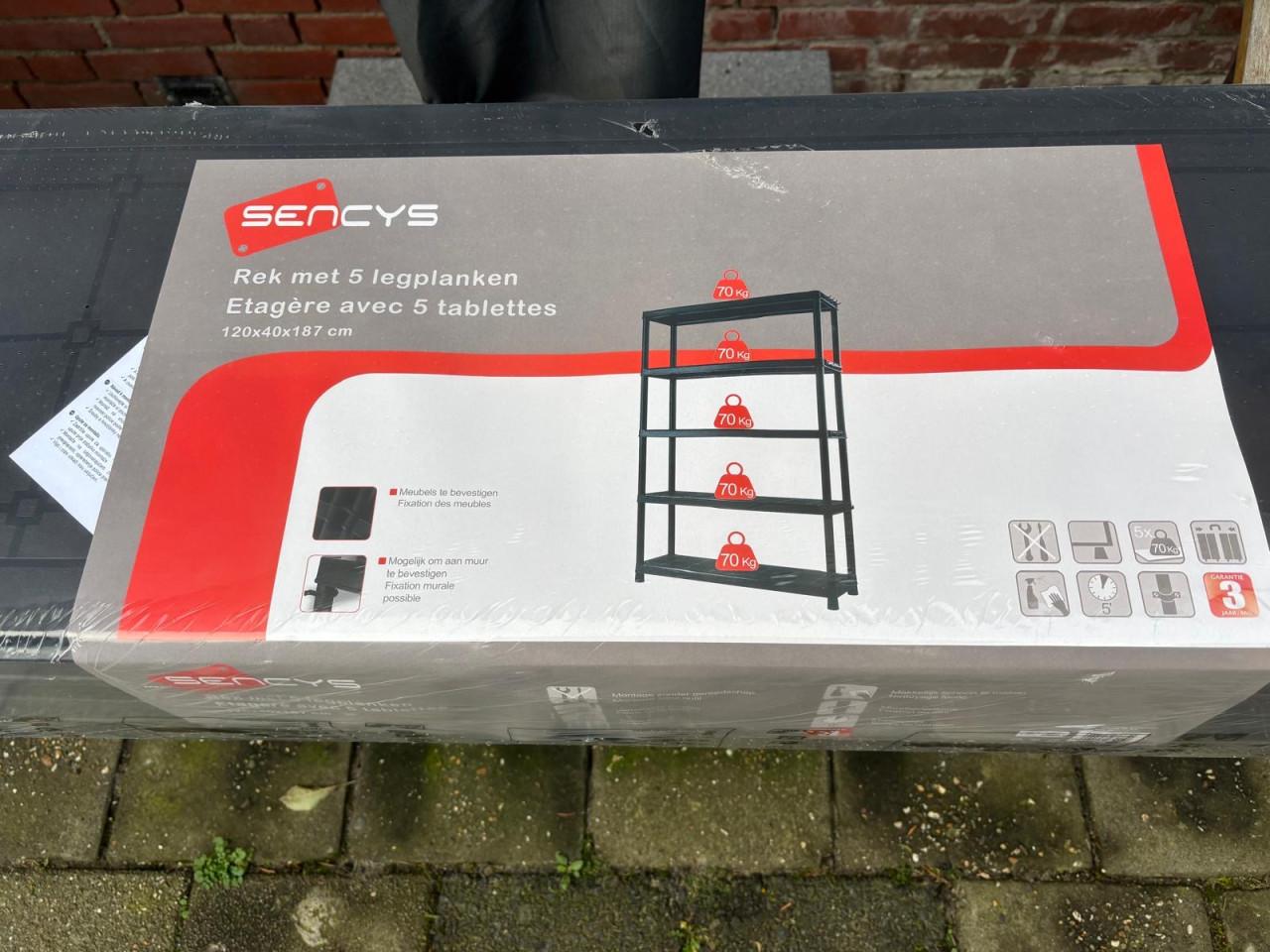 Sencys Stellingkast 187x120x40cm - Nieuw in doos