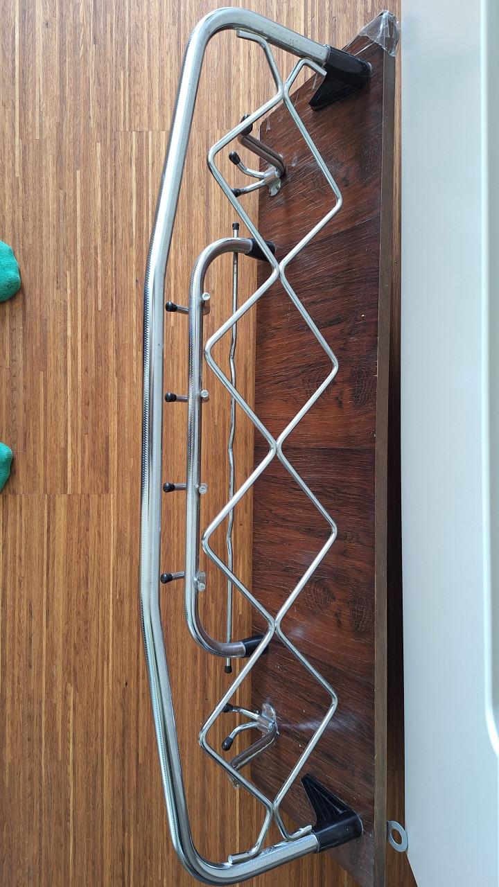 Retro kapstok hout met rvs-haken