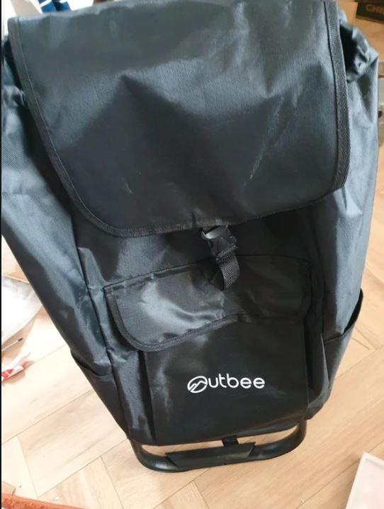 Outbee boodschappentrolley zwart • Opvouwbaar met wielen • nieuw