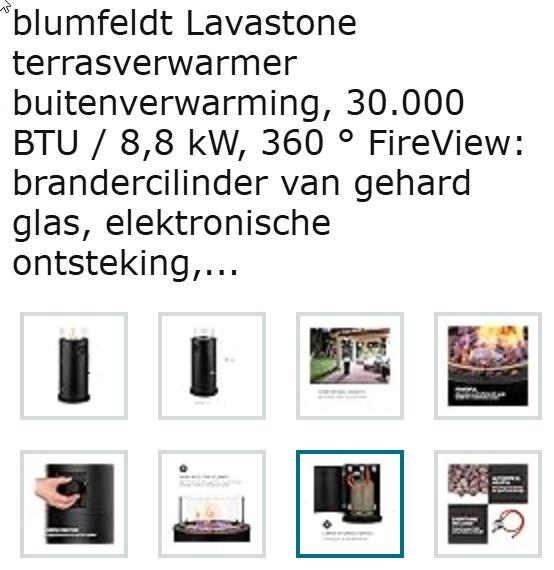 Lavastone terrasverwarmer (Blumfeldt )
