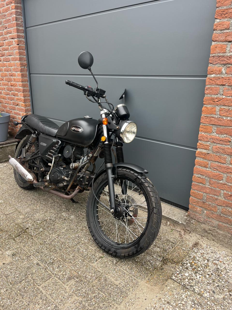 Hanway raw 50 schakelbrommer caferacer