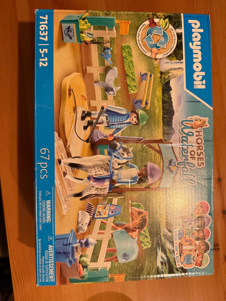 Playmobile horses of waterfall - rijles