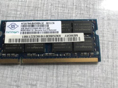 1x2 en 1x1 gb Laptop geheugen 5300S