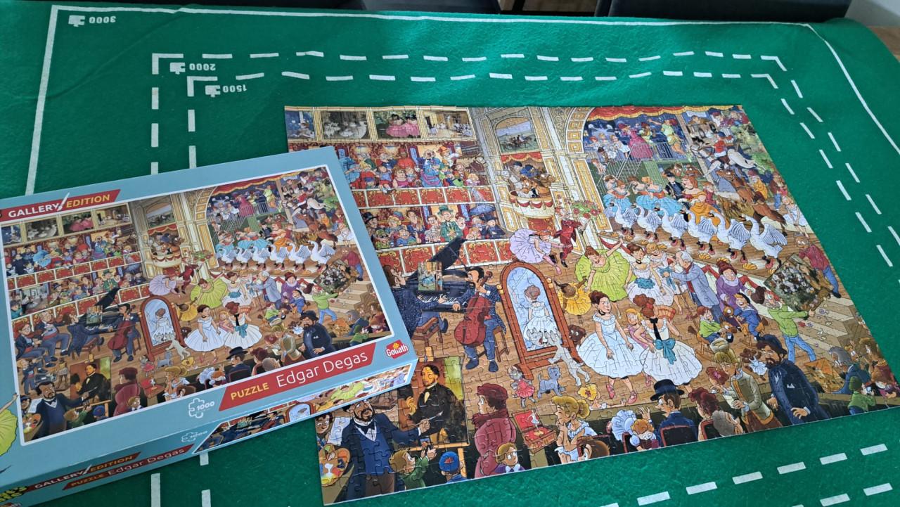 Legpuzzel van 1000 stukjes.