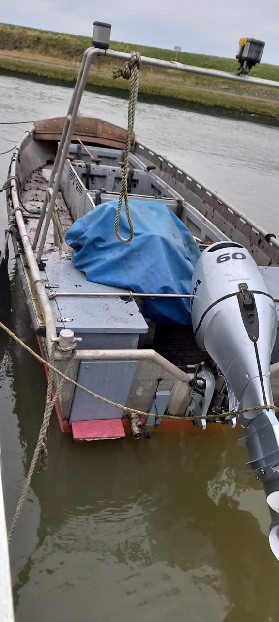 Aluminium werk/visboot