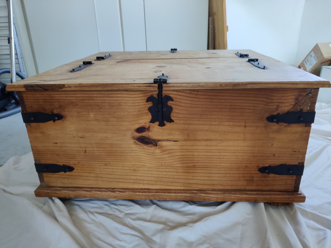 Houten opbergkist