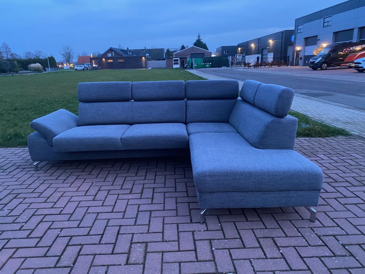 GRATIS LEVERING HEEL NL Montel Grijze Hoekbank