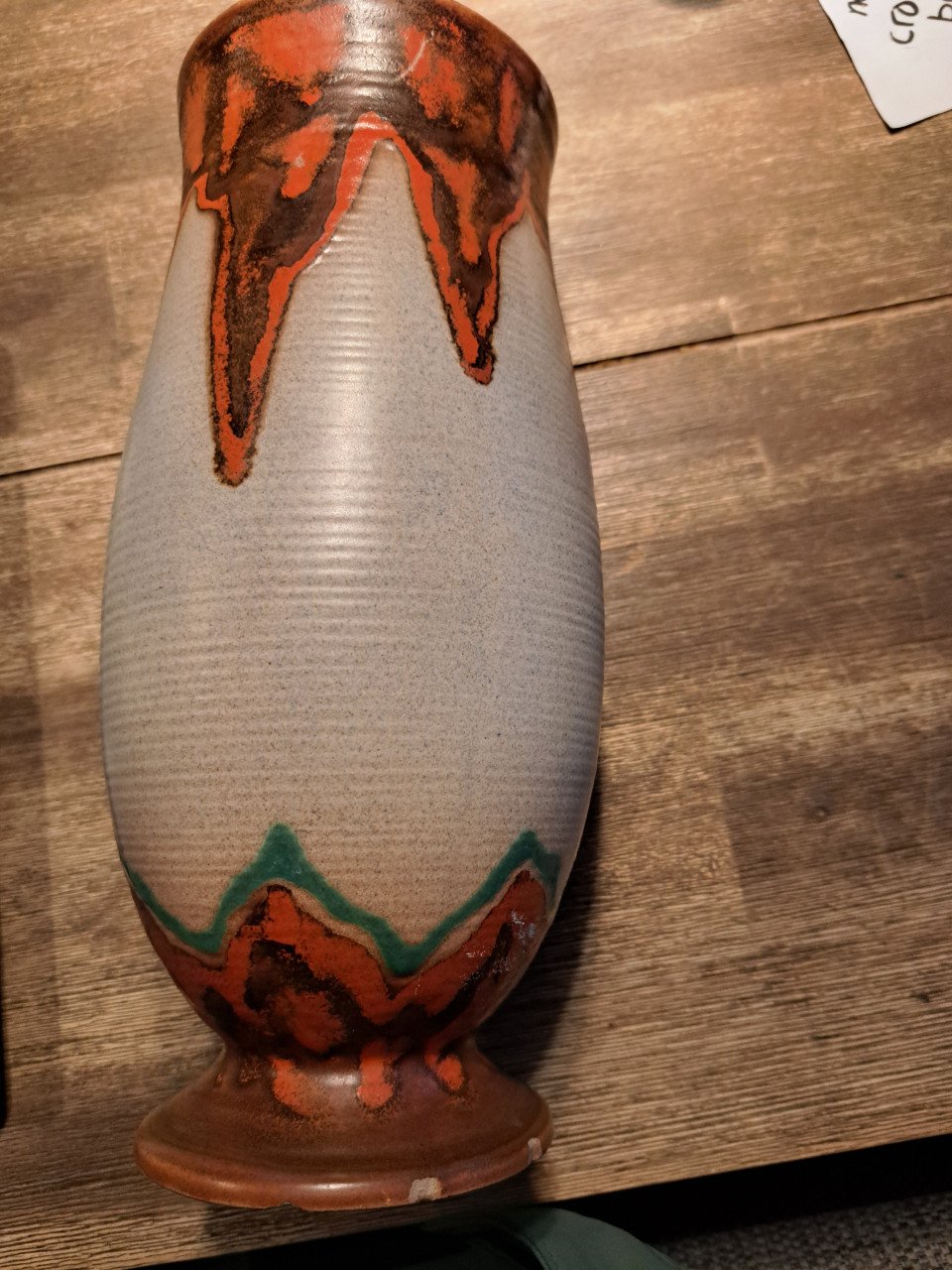 Vaas retro, plateelbakkerij Zuid Holland