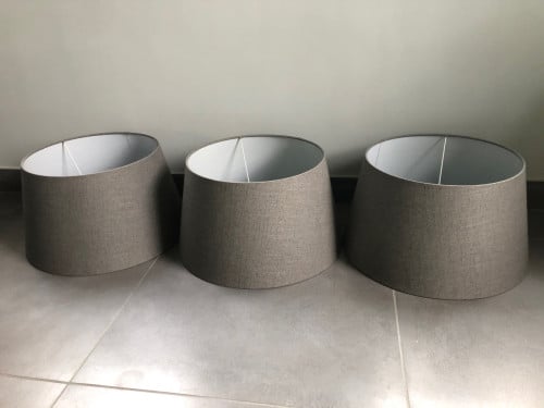 3x stoffen lampenkap. landelijke stijl.