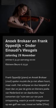 4 tickets voor Anouk Brokaar en Frank Oppedijk (onder Einaudi's vleugels)