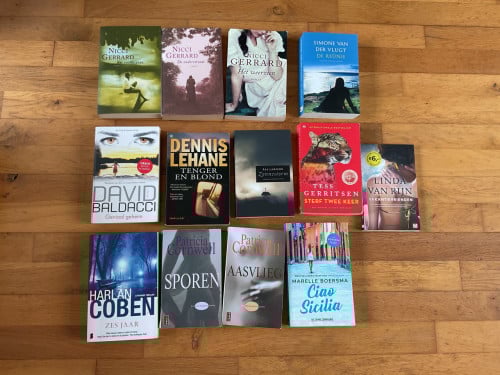 Thrillers o.a. Nicci Gerard,Harlan Coben enz. alles voor € 10