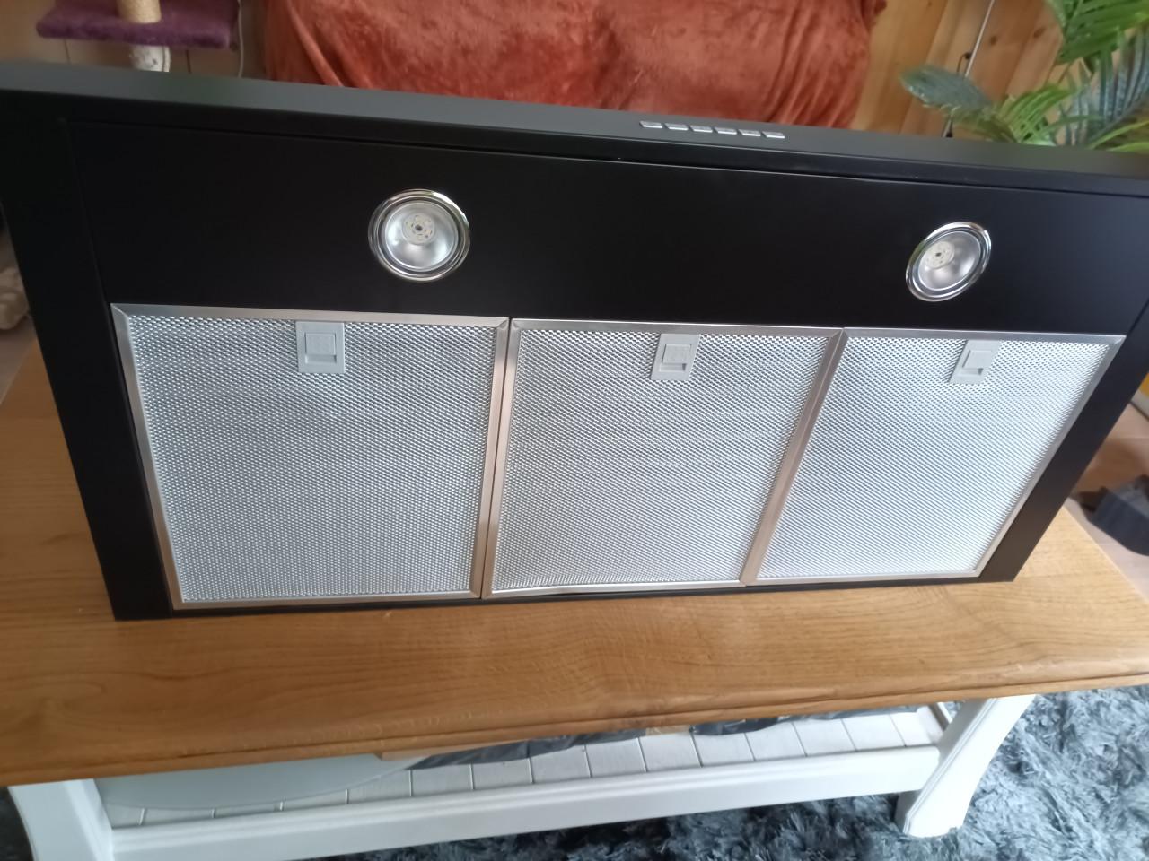 Afzuigkap Pelgrim BSK962 mat zwart 90 cm breed NIEUW