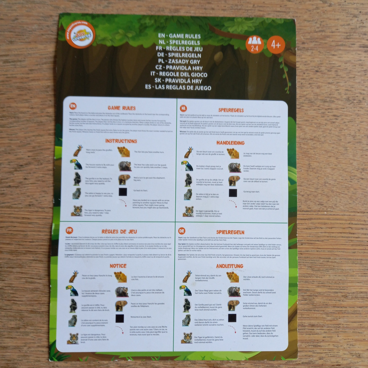 Verschillende spelletjes