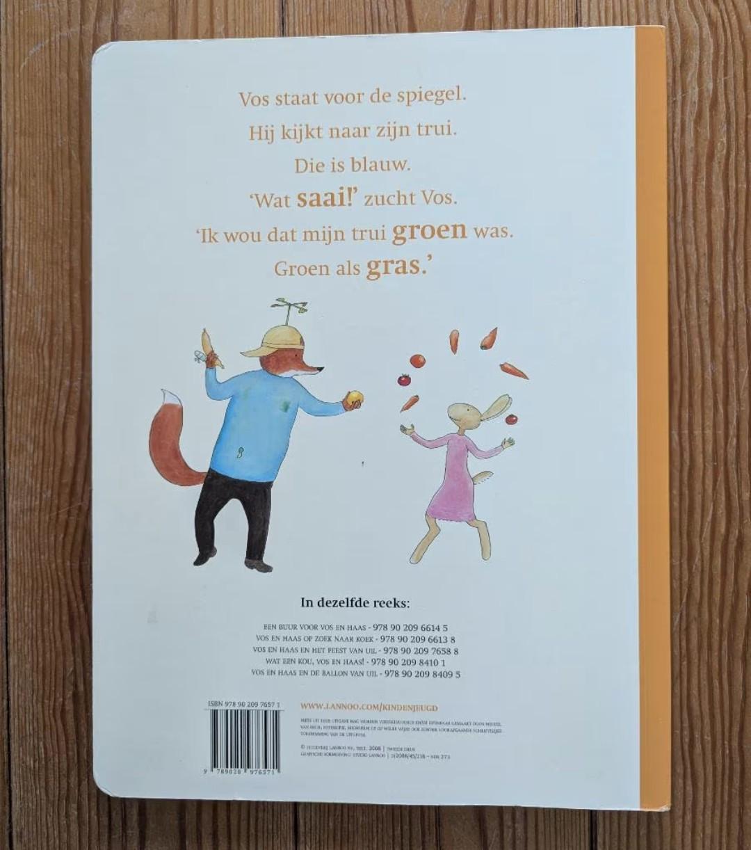 Boek Vos en Haas, blauw is saai van Lannoo