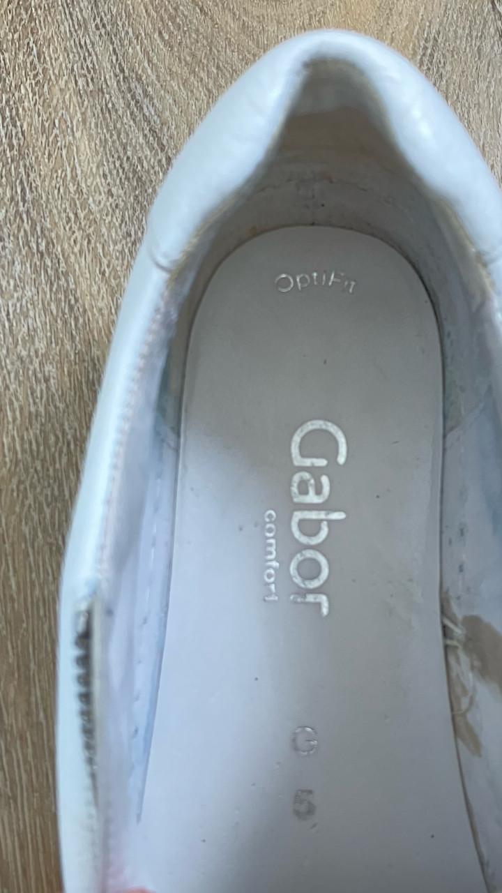 Gabor comfort optifit sneakers -schoenen- met rits maat 38 (5) - kleur wit