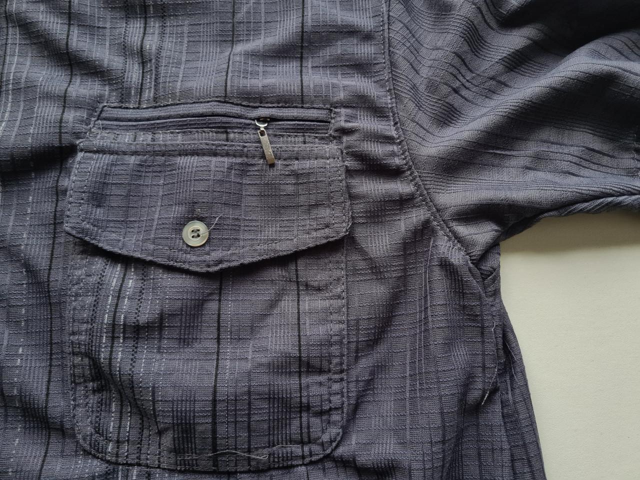 Donker grijs shirt  van L H met korte mouwen Mt XL