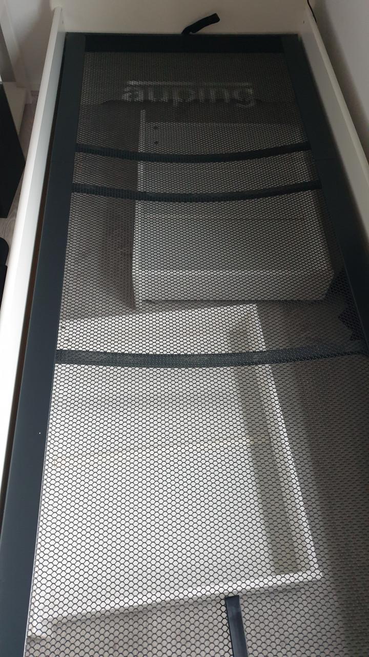 In hoogte verstelbare Auping spiraal met bed ombouw en matras