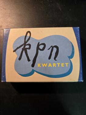 Vintage KPN kwartetspel, uitgebracht rond 1990.