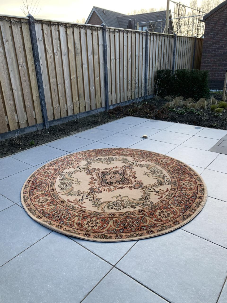 ✨Prachtig Sfeervol Rond Vintage Vloerkleed van Zuiver Scheerwol ✨